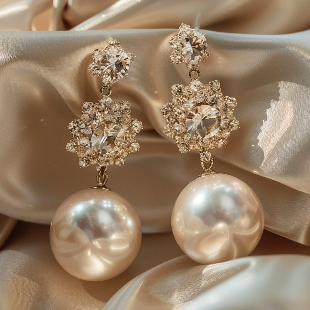 Elegant Dangling Pearl Earrings