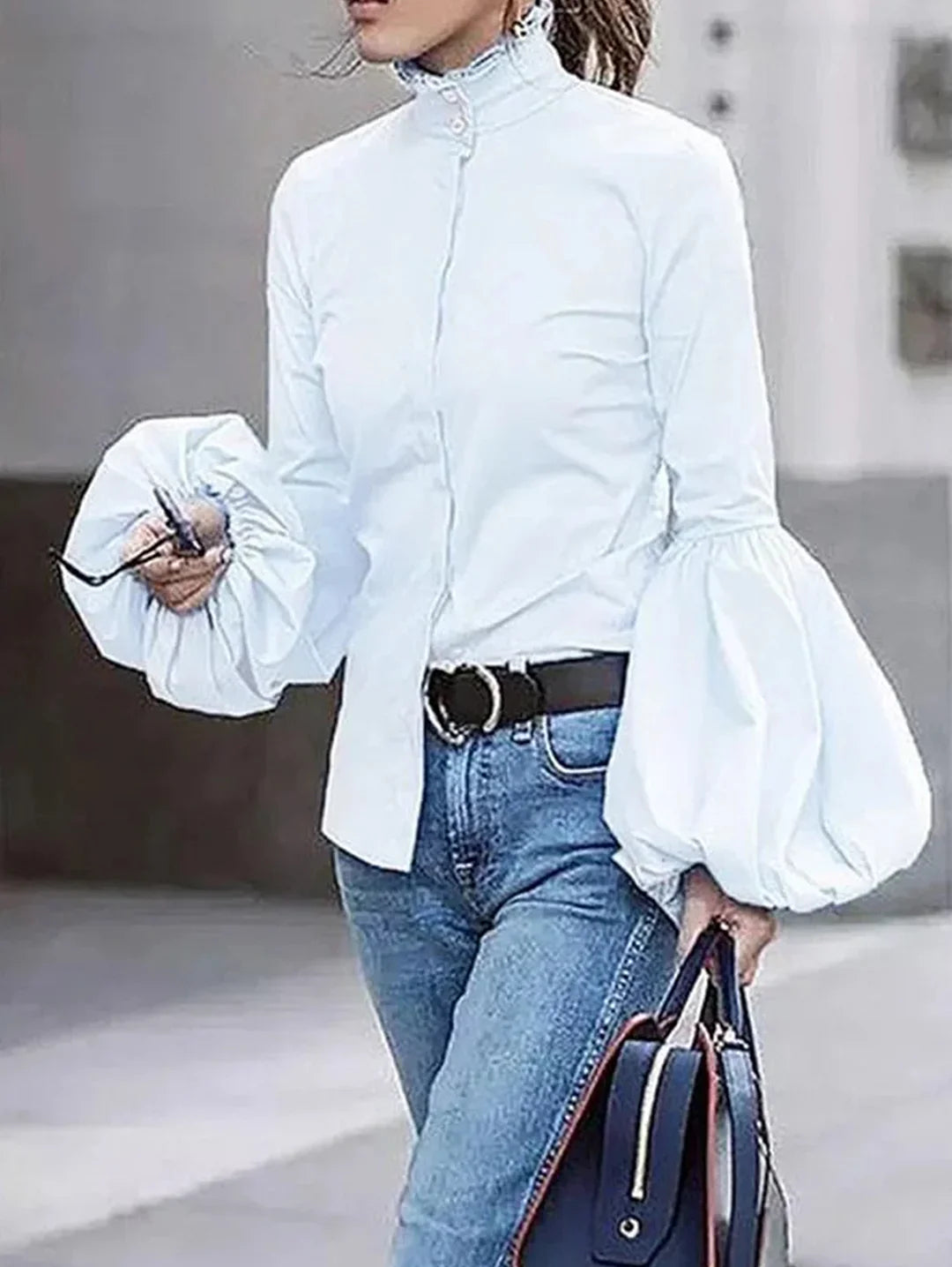 Classic Vintage Blouse with a Flattering Fit
