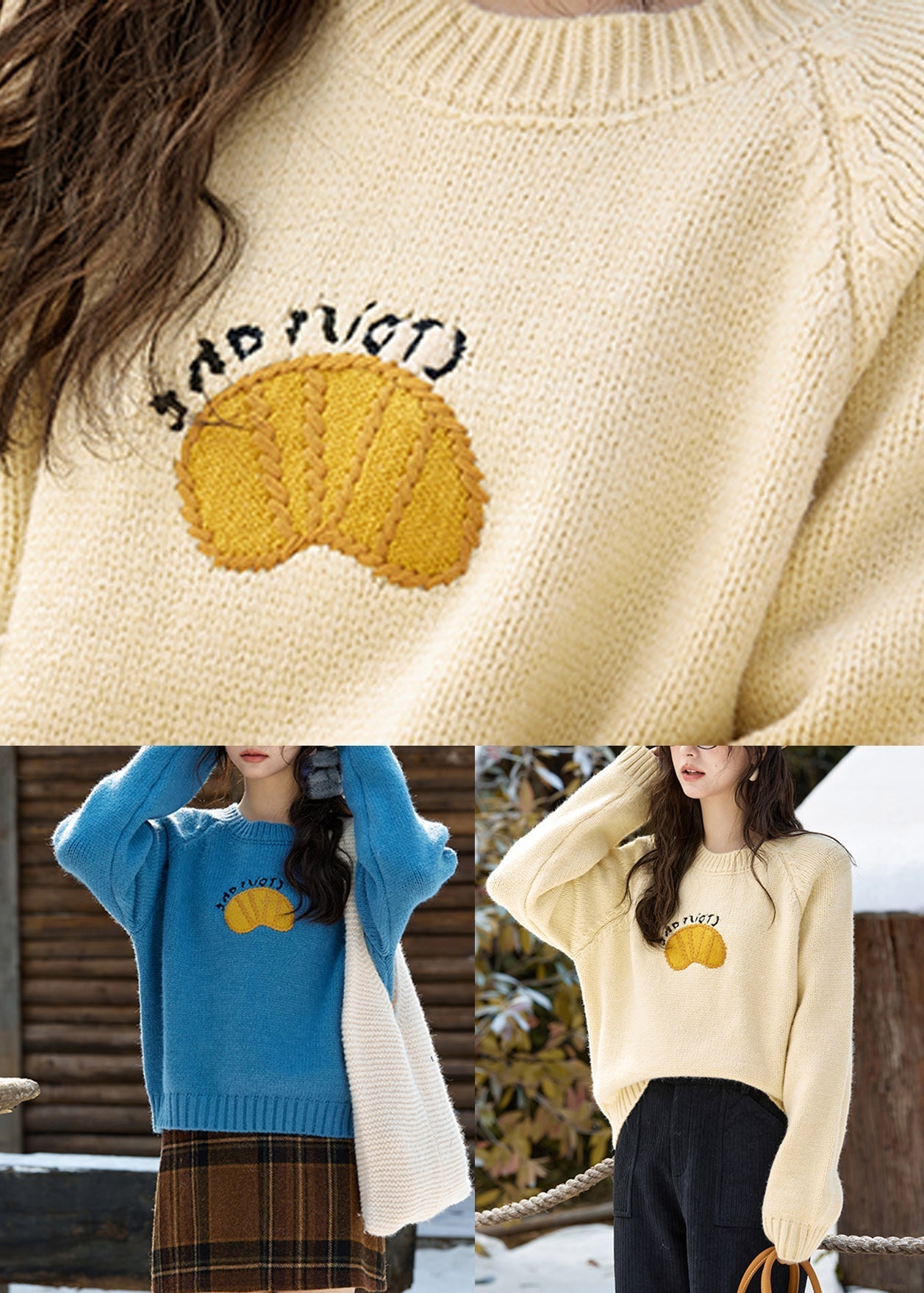 A Vintage Style Sweater with Delicate Timeless Details