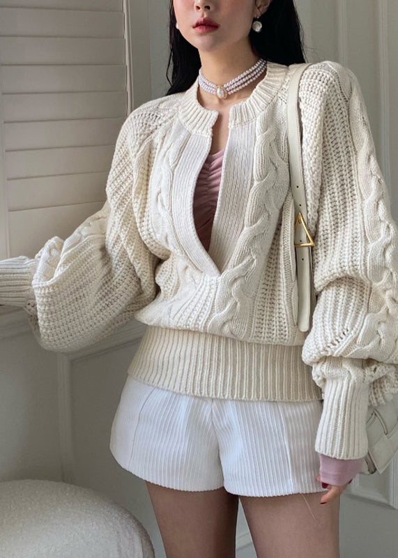A Vintage Style Sweater with Delicate Timeless Details