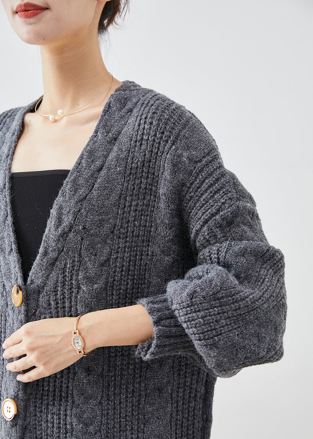 A Vintage Style Cardigan with Delicate Timeless Details