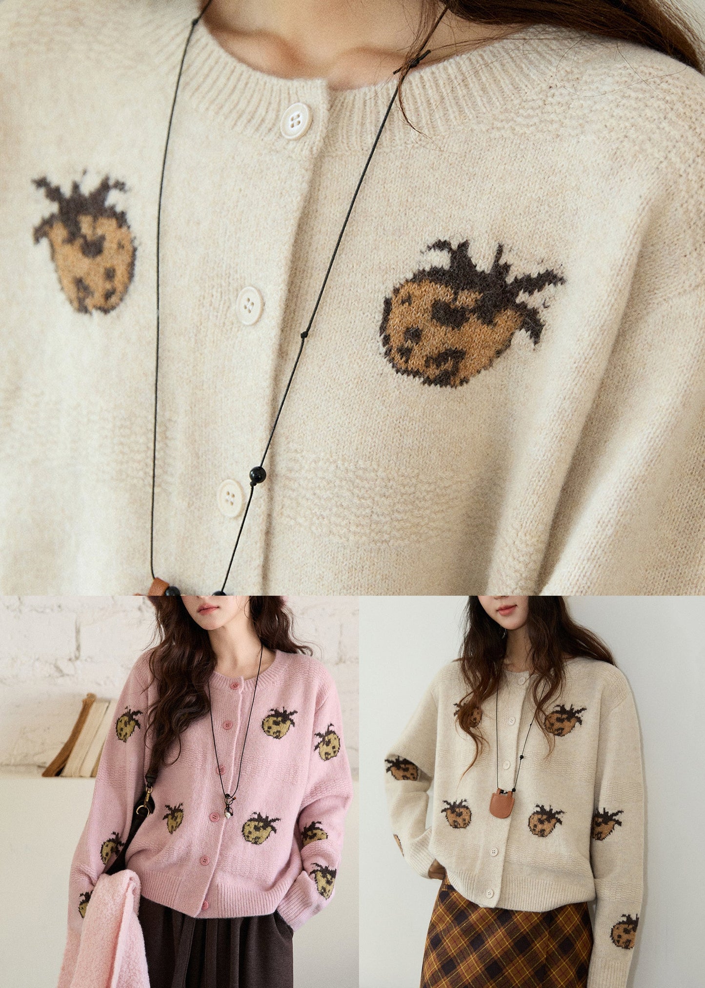 Well Tailored Cardigan with a Graceful Silhouette