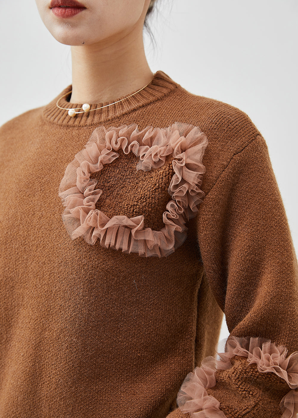 A Vintage Style Sweater with Delicate Timeless Details