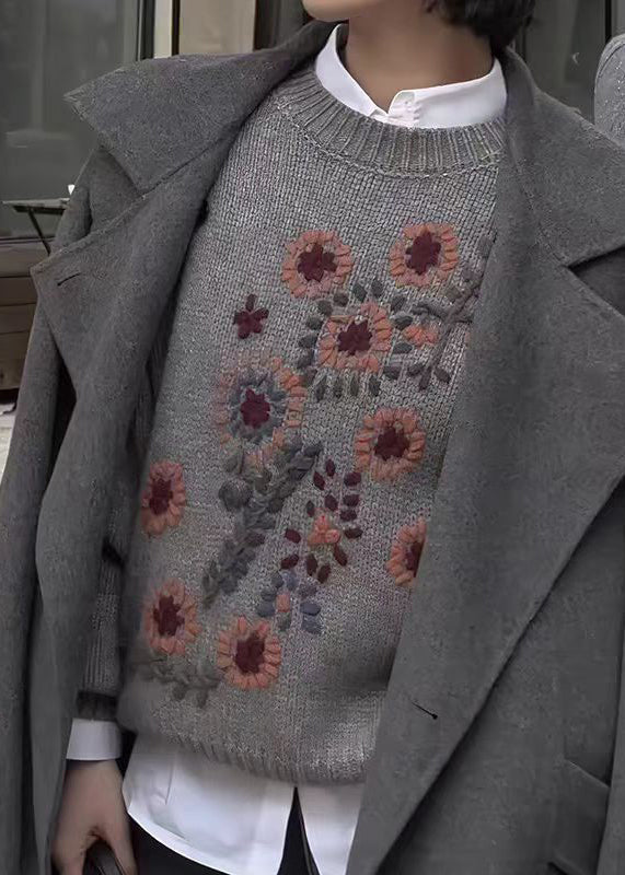 A Vintage Style Sweater with Delicate Timeless Details