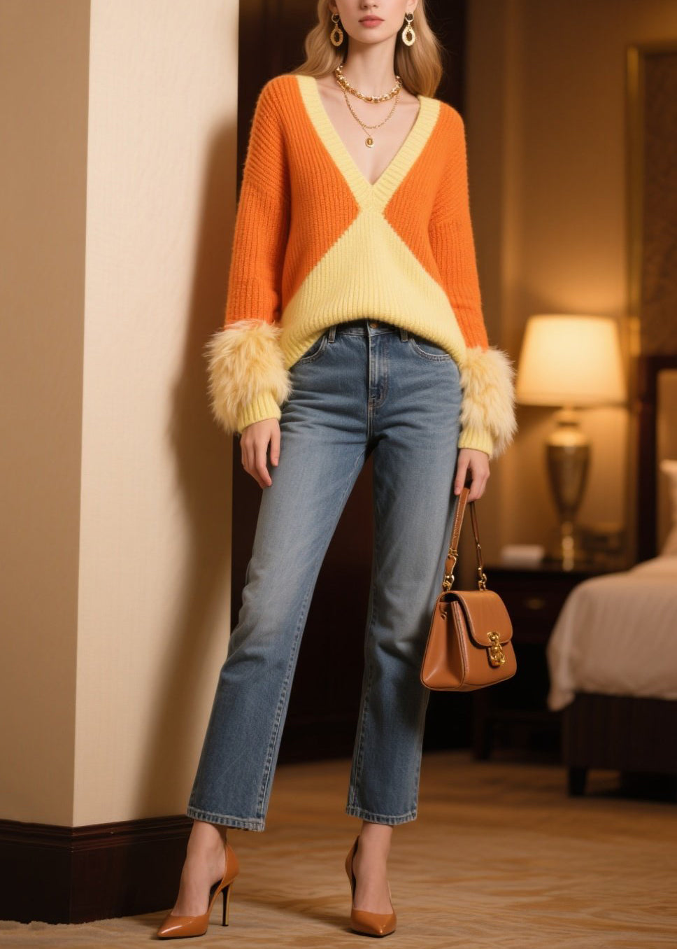 Well Tailored Pullover with a Graceful Silhouette