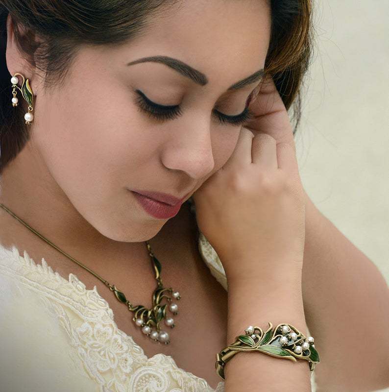 Smuk Perle Ørering med unik stil