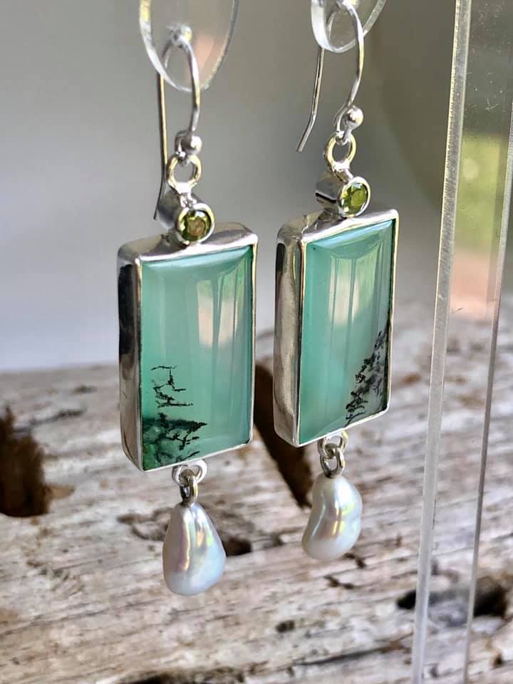 Håndlavet vintage Perle Ørering