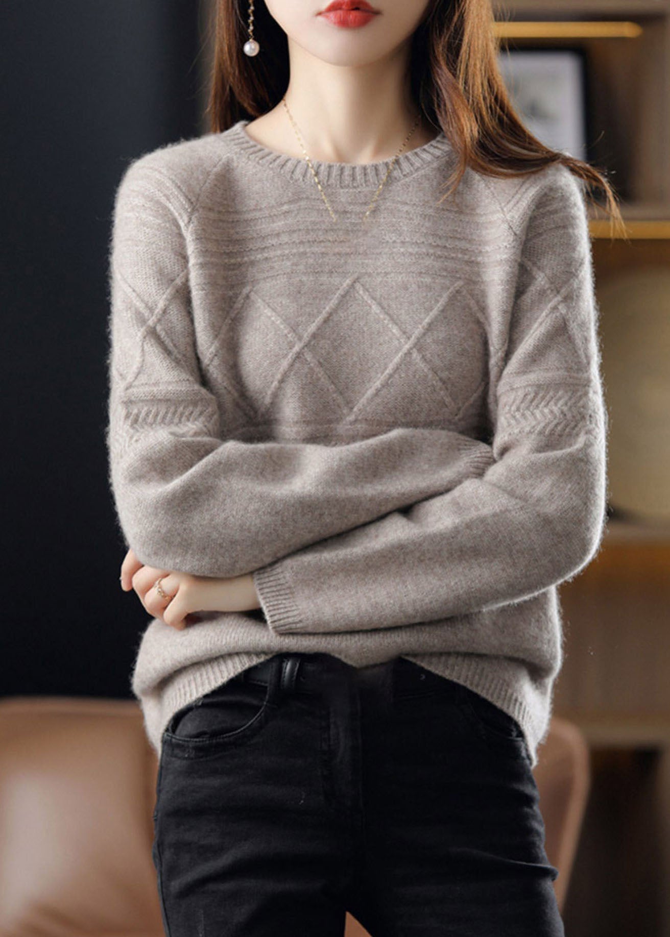 A Vintage Style Sweater with Delicate Timeless Details