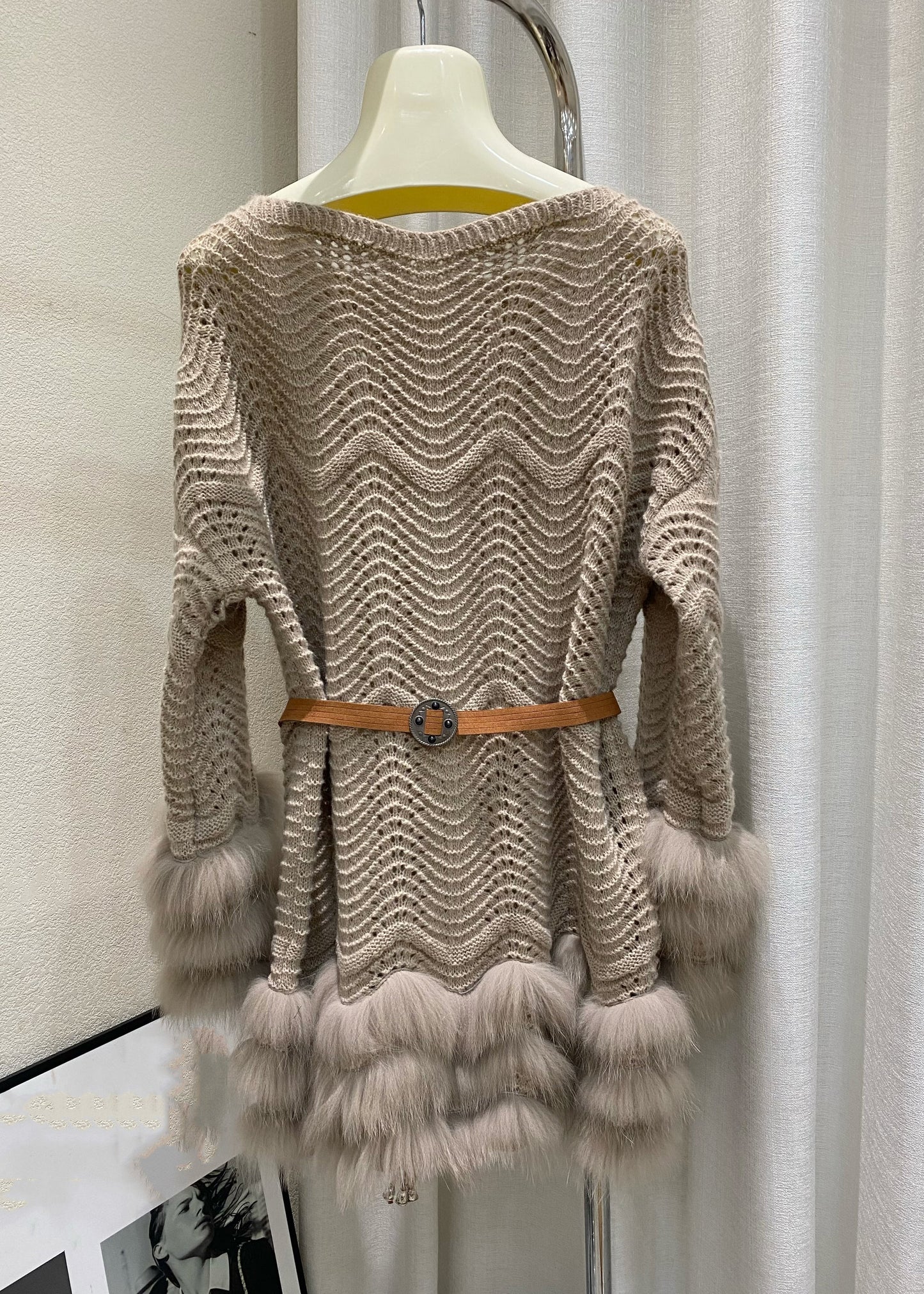 A Vintage Style Sweater with Delicate Timeless Details