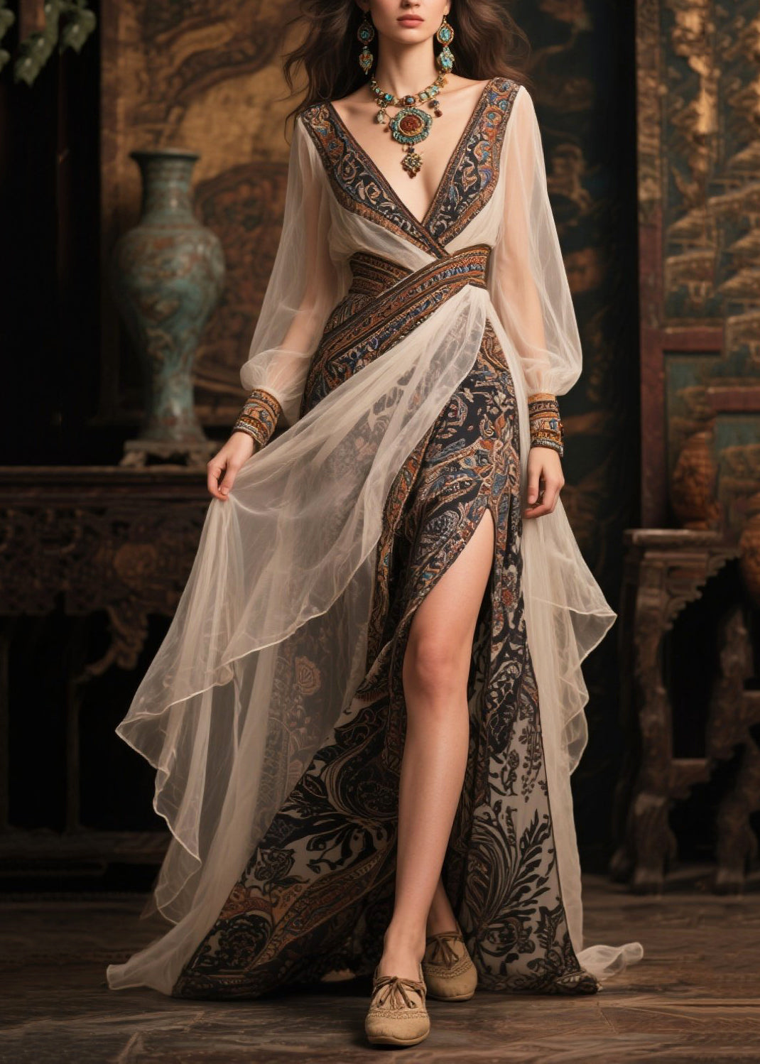 A Vintage Style Dress with Delicate Timeless Details