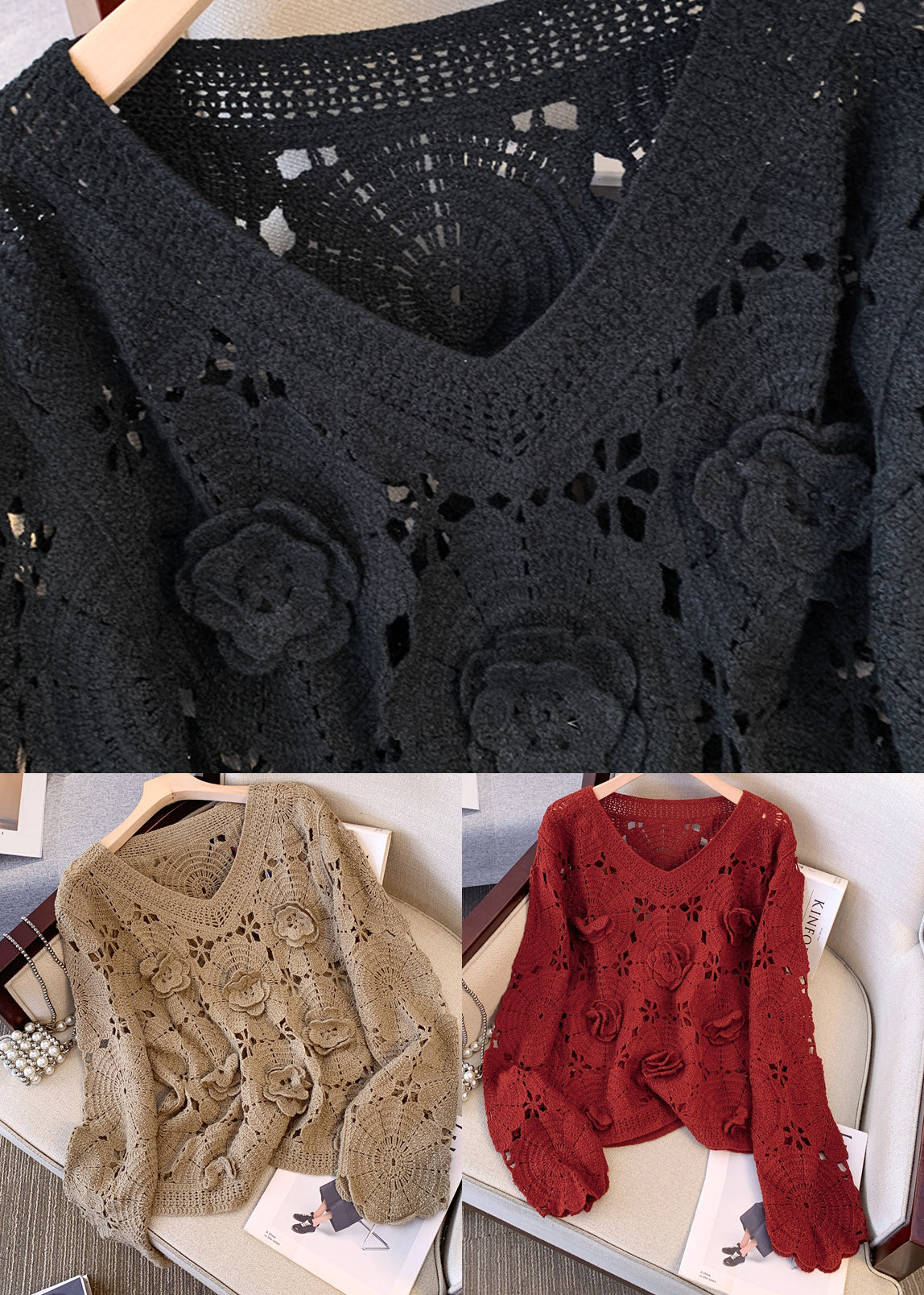 A Vintage Style Sweater with Delicate Timeless Details