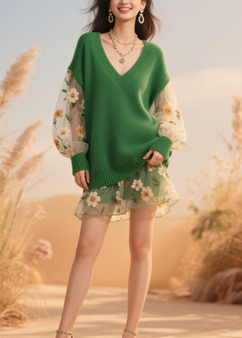 Vintage Inspired Sweater with a Contemporary Edge