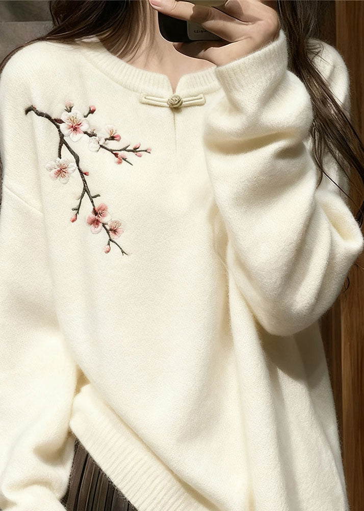 A Vintage Style Sweater with Delicate Timeless Details