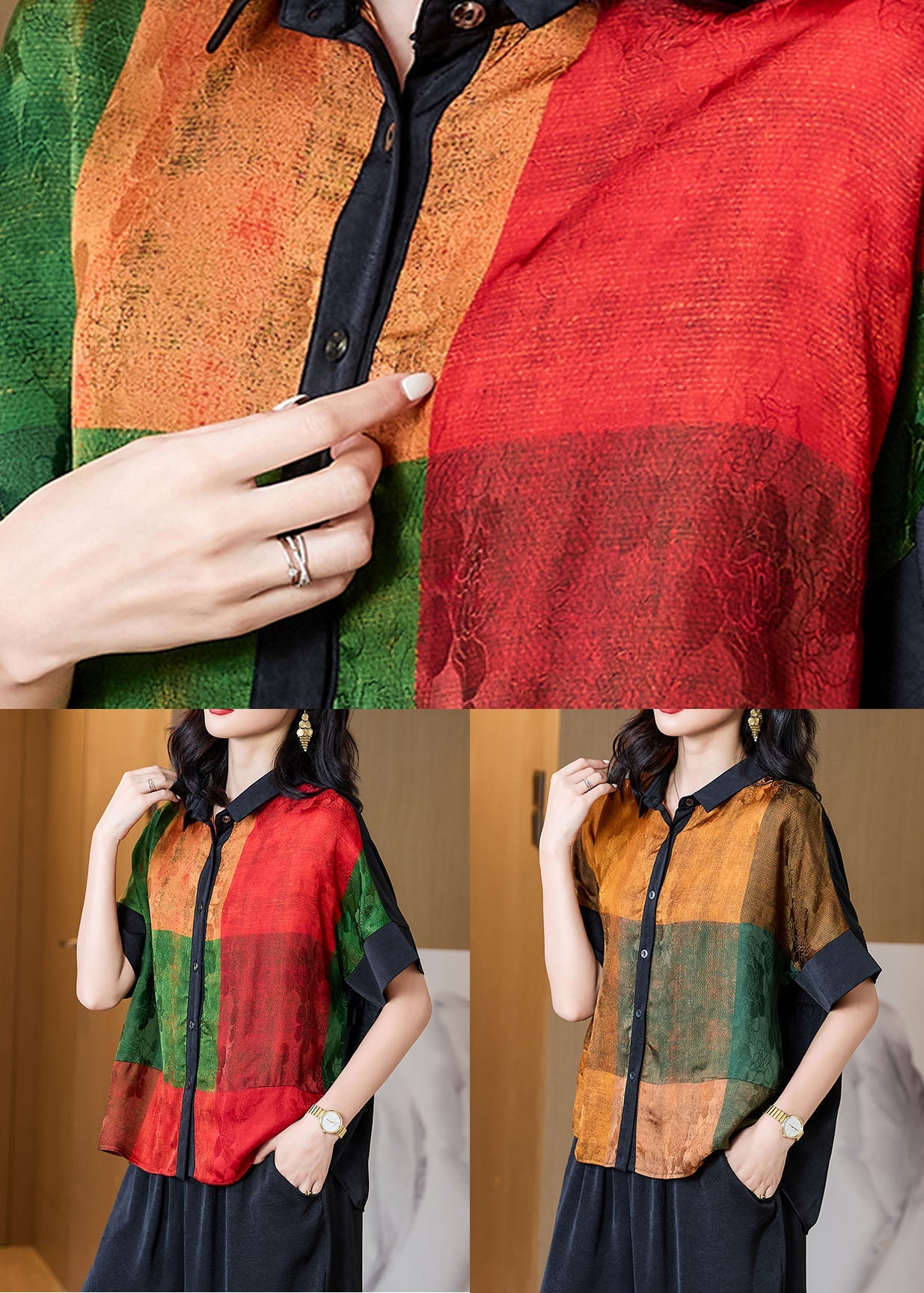 Well Tailored Blouse with a Graceful Silhouette