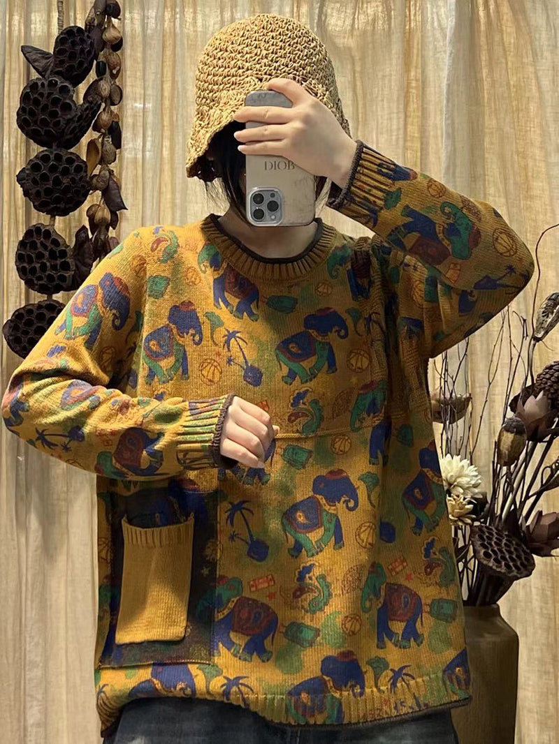 Classic Vintage Sweater with a Flattering Fit