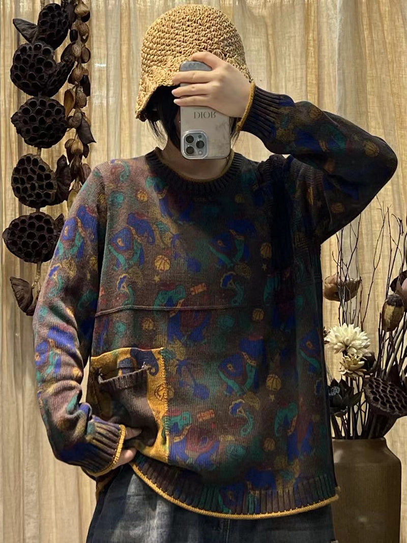 Classic Vintage Sweater with a Flattering Fit