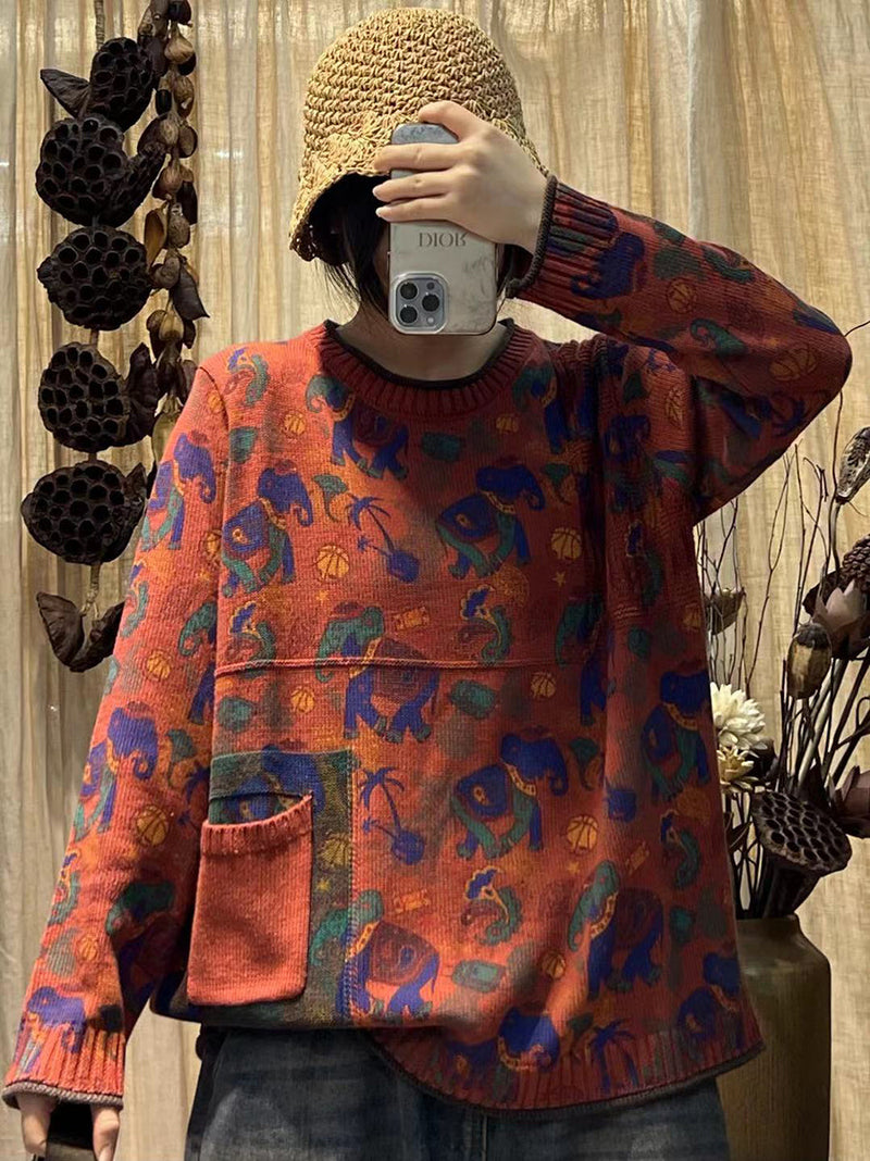 Classic Vintage Sweater with a Flattering Fit