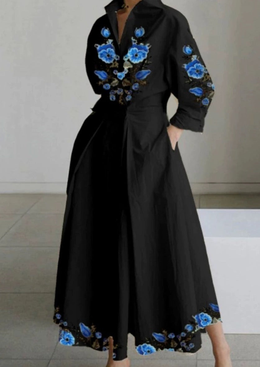 Black-blue flowers