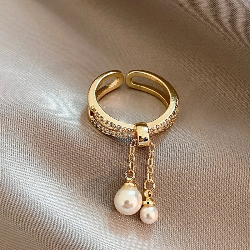 Elegant Perle Ring til enhver lejlighed