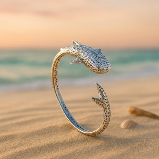 Whale Silvered Bracelet