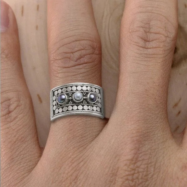 Romantisk Perle Ring til særlige øjeblikke