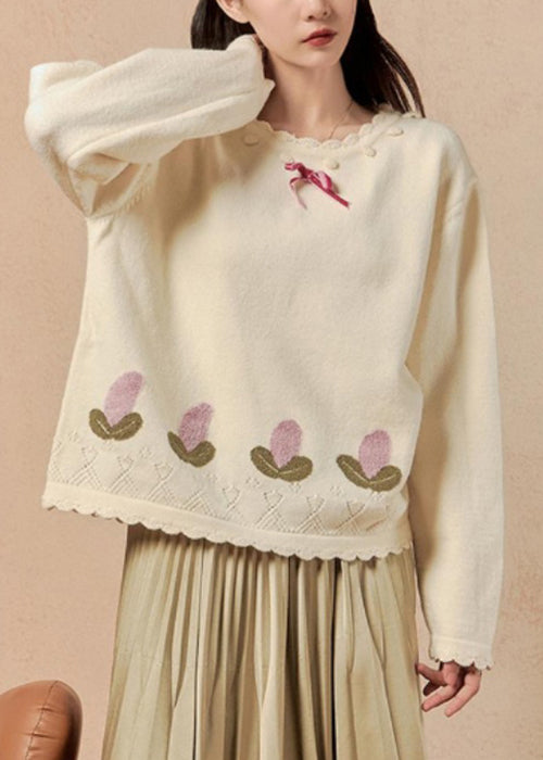 A Vintage Style Sweater with Delicate Timeless Details