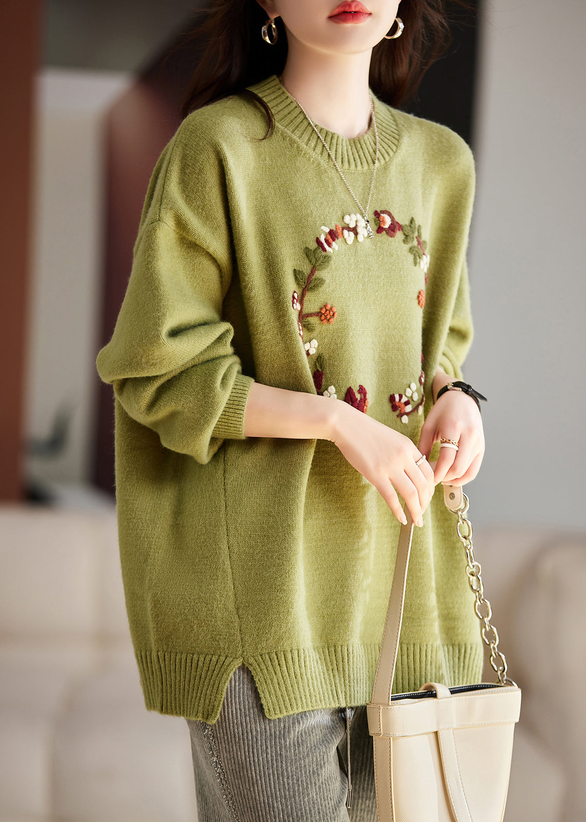 Beautifully Finished Sweater in a Timeless Design