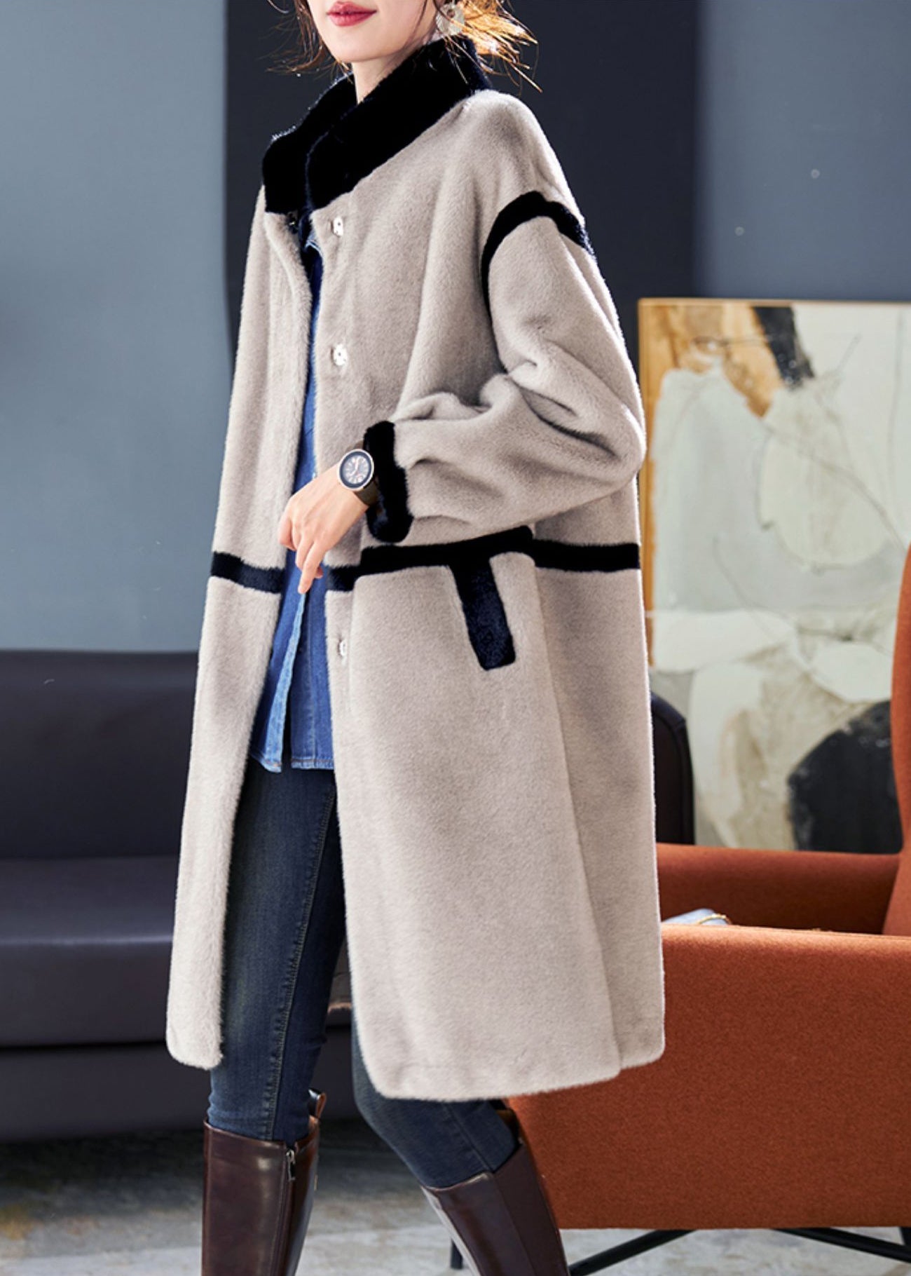 Classic Vintage Coat with a Flattering Fit