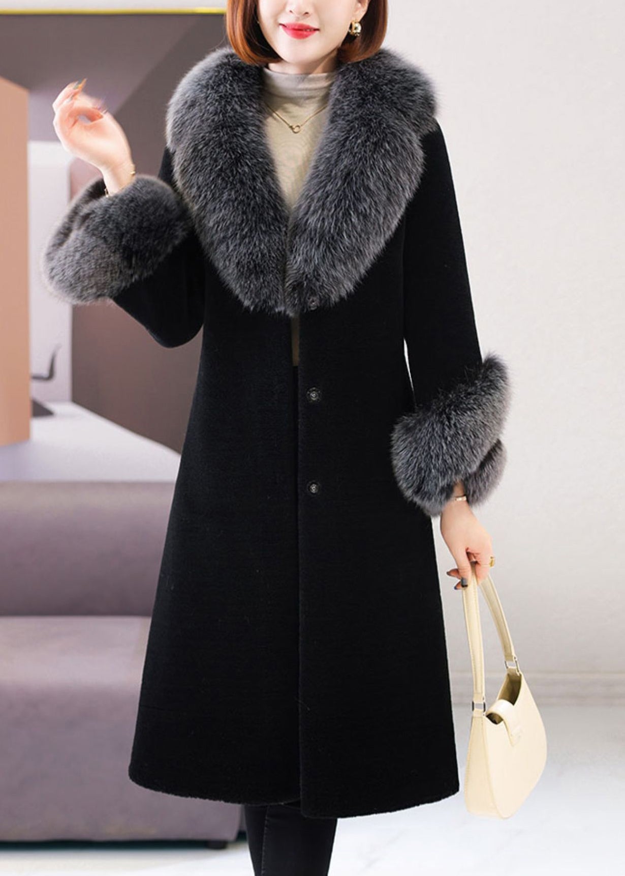 A Vintage Style Coat with Delicate Timeless Details