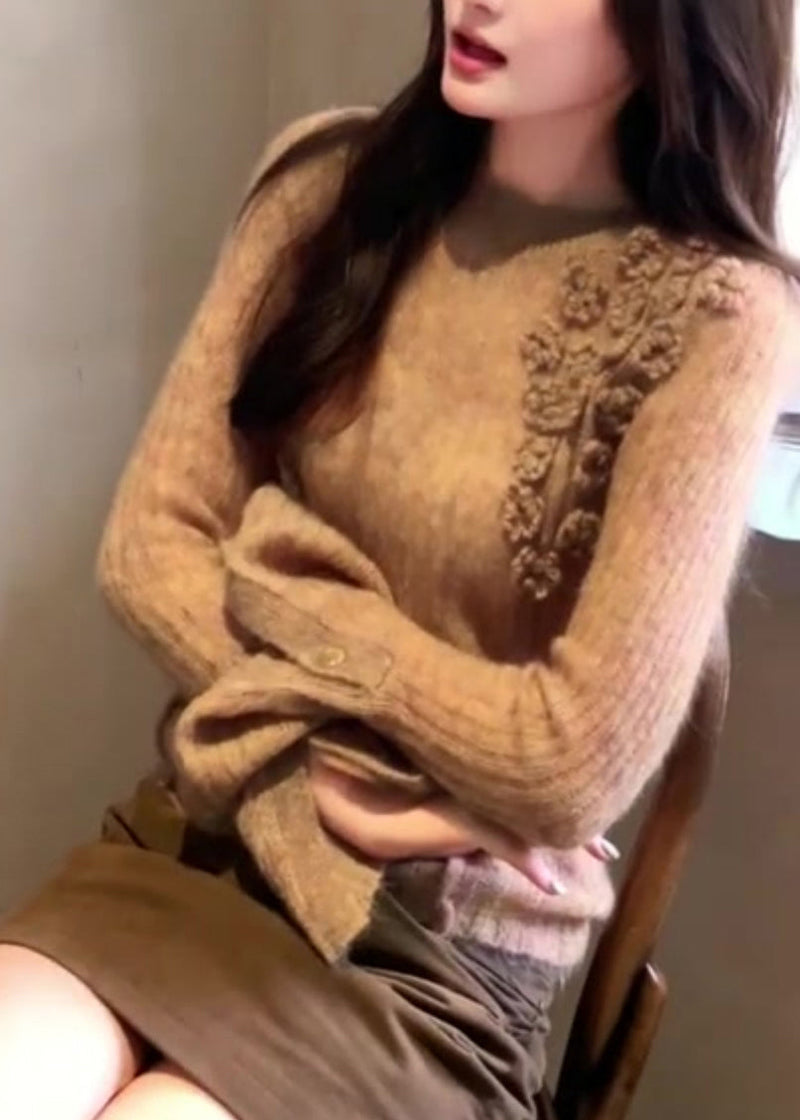A Vintage Style Sweater with Delicate Timeless Details