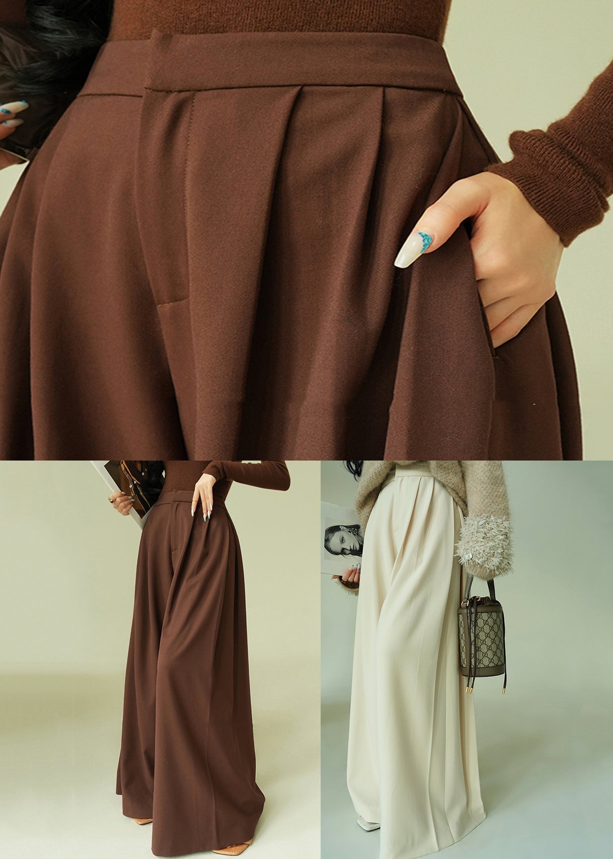 Well Tailored Pants with a Graceful Silhouette
