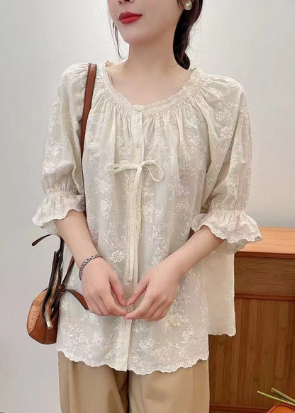A Vintage Style Shirt with Delicate Timeless Details