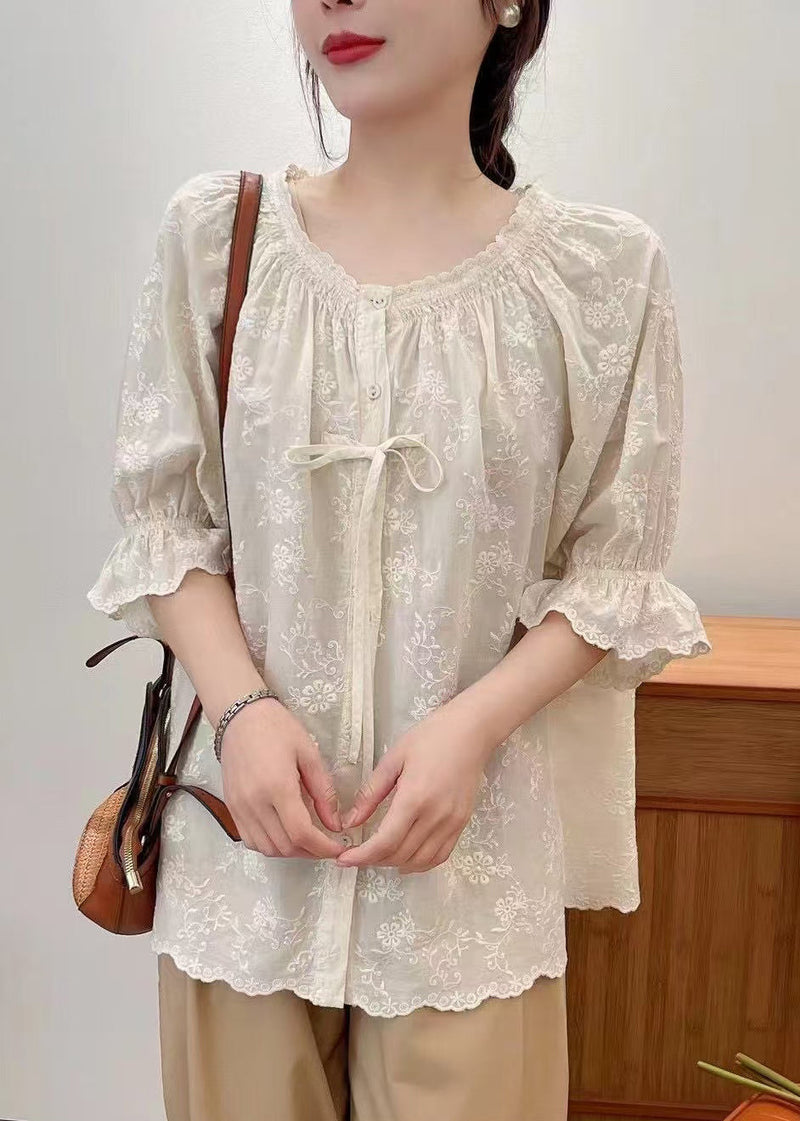 A Vintage Style Shirt with Delicate Timeless Details