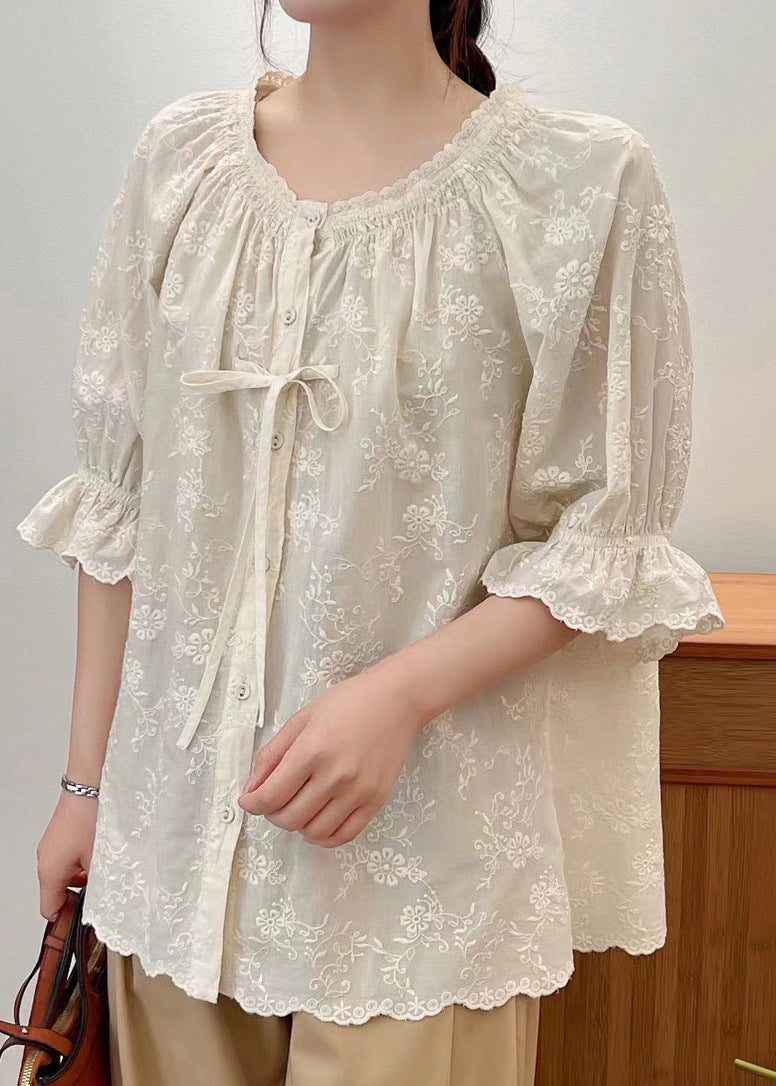 A Vintage Style Shirt with Delicate Timeless Details