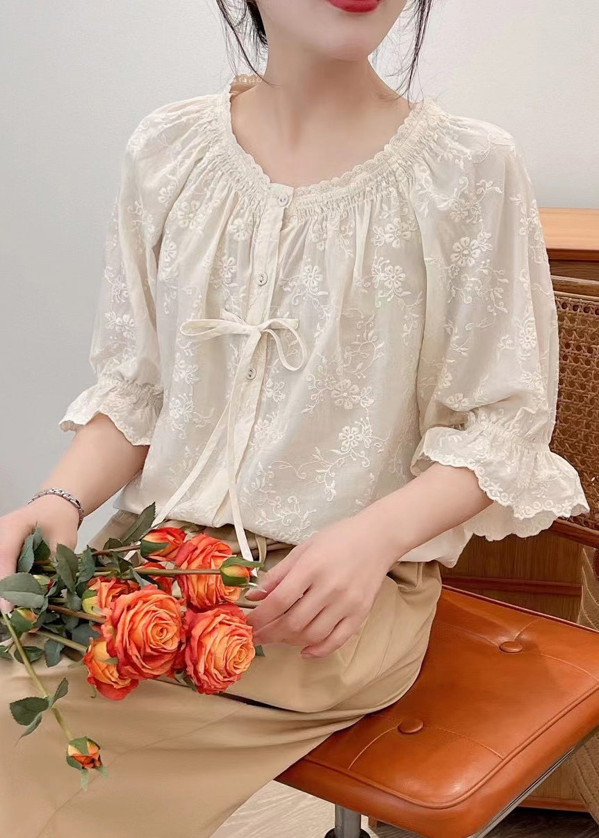 A Vintage Style Shirt with Delicate Timeless Details