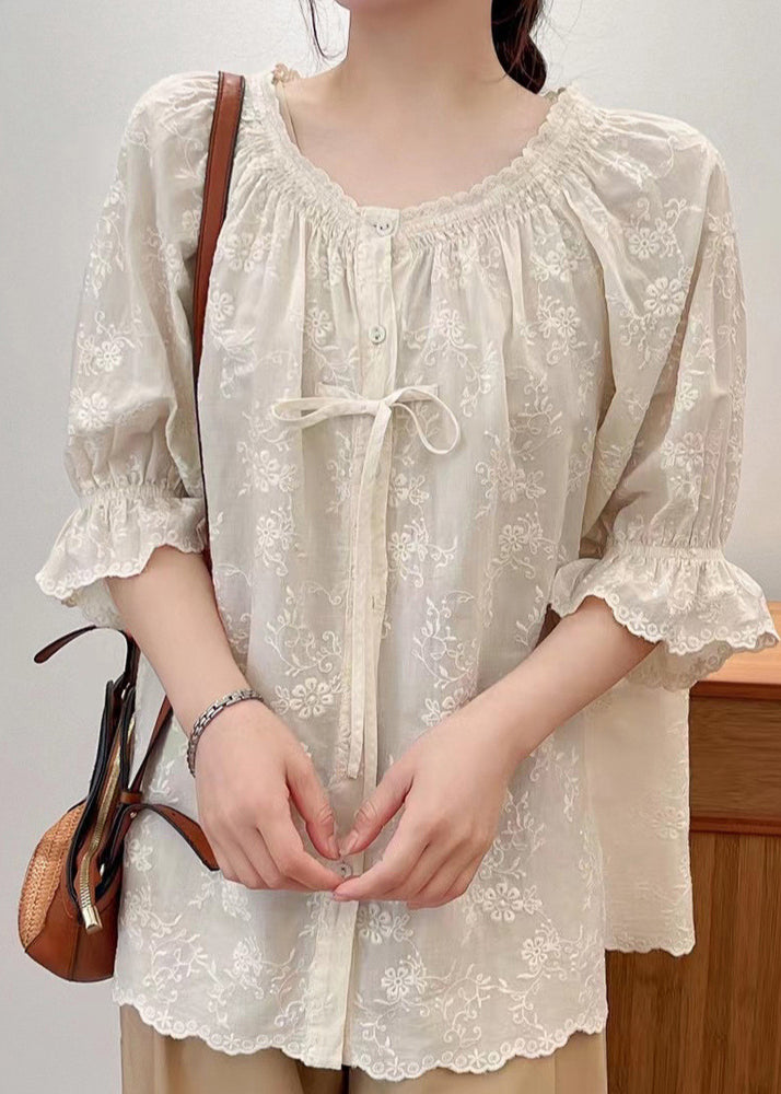 A Vintage Style Shirt with Delicate Timeless Details