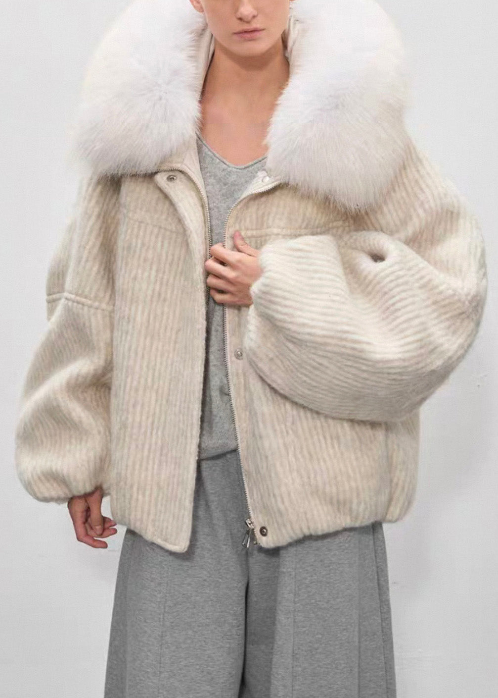 A Vintage Style Coat with Delicate Timeless Details