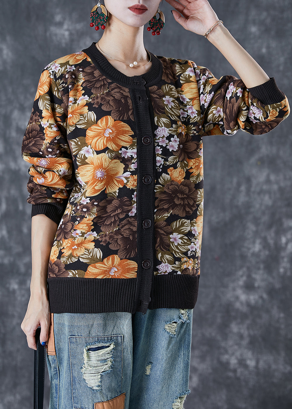 A Vintage Style Sweater with Delicate Timeless Details
