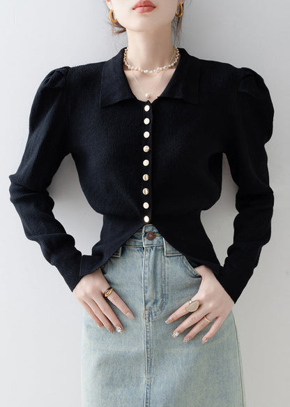 Well Tailored Cardigan with a Graceful Silhouette