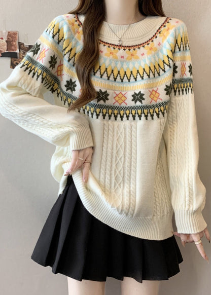A Vintage Style Pullover with Delicate Timeless Details