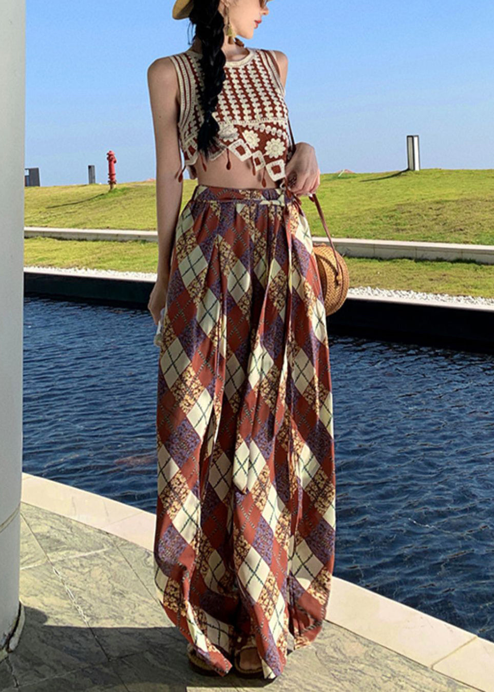 A Vintage Style Pants with Delicate Timeless Details