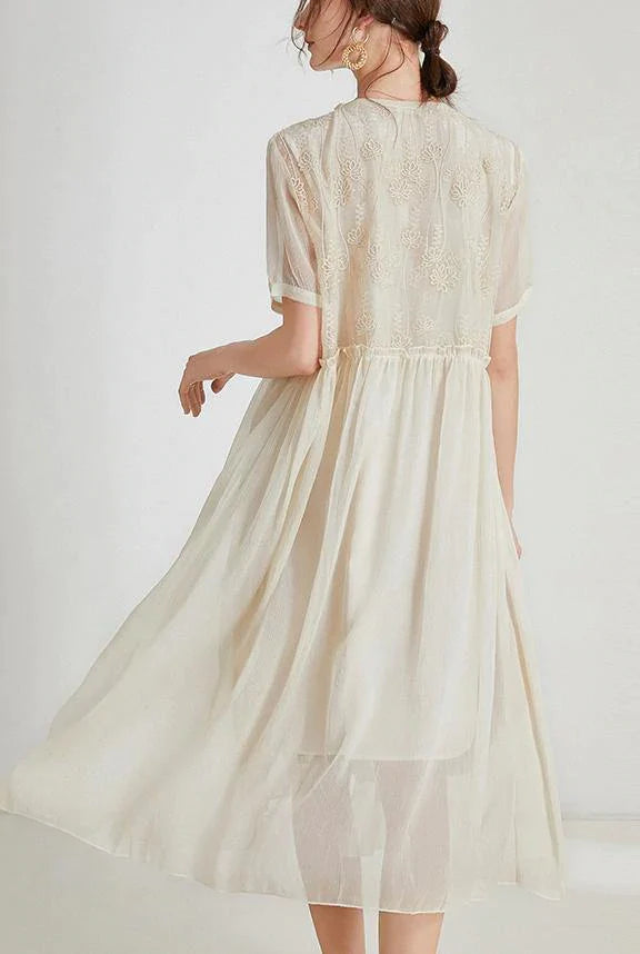 A Vintage Style Dress with Delicate Timeless Details