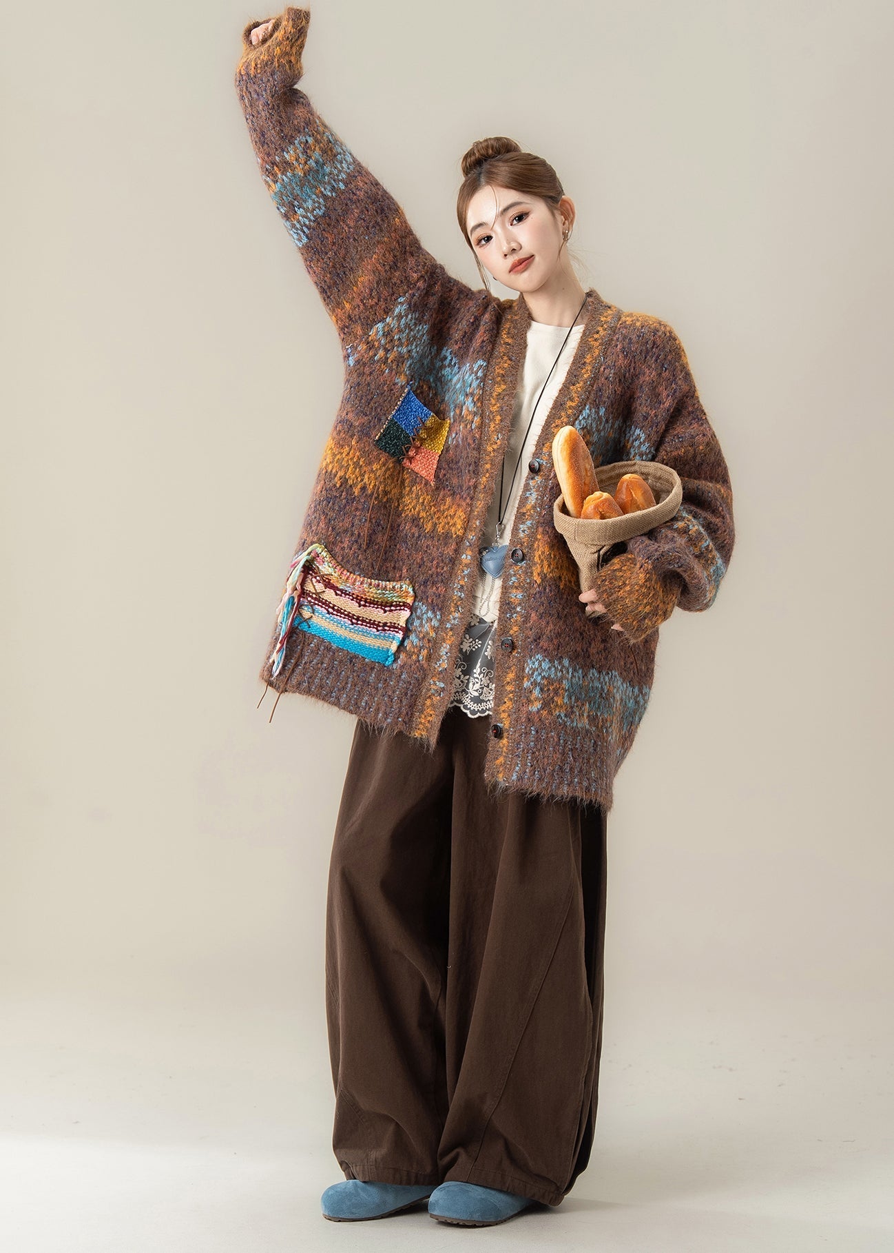 A Vintage Style Sweater with Delicate Timeless Details