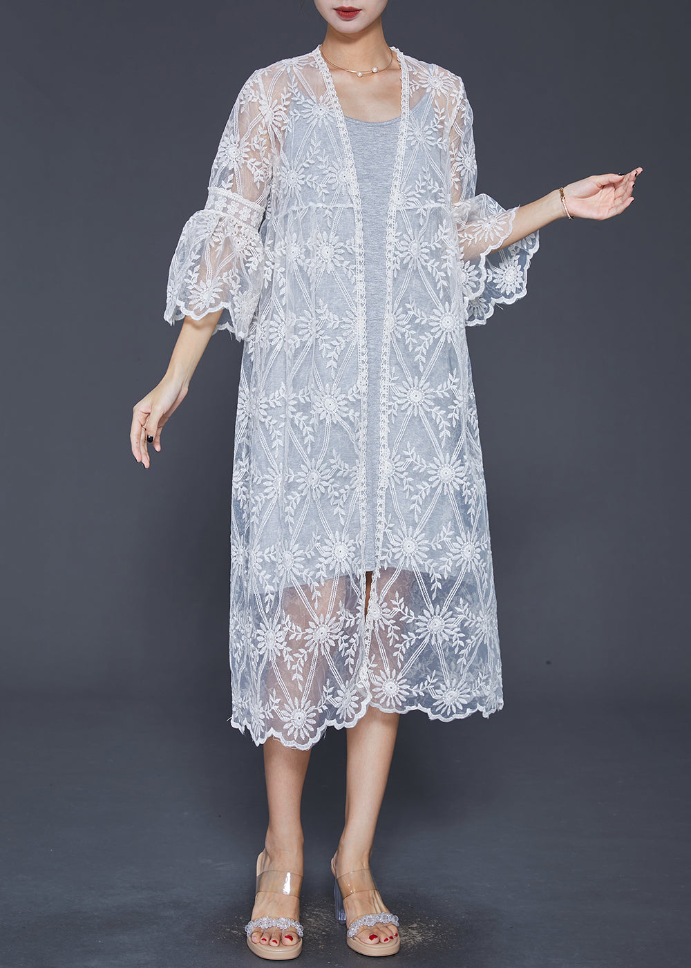 A Vintage Style Cardigan with Delicate Timeless Details
