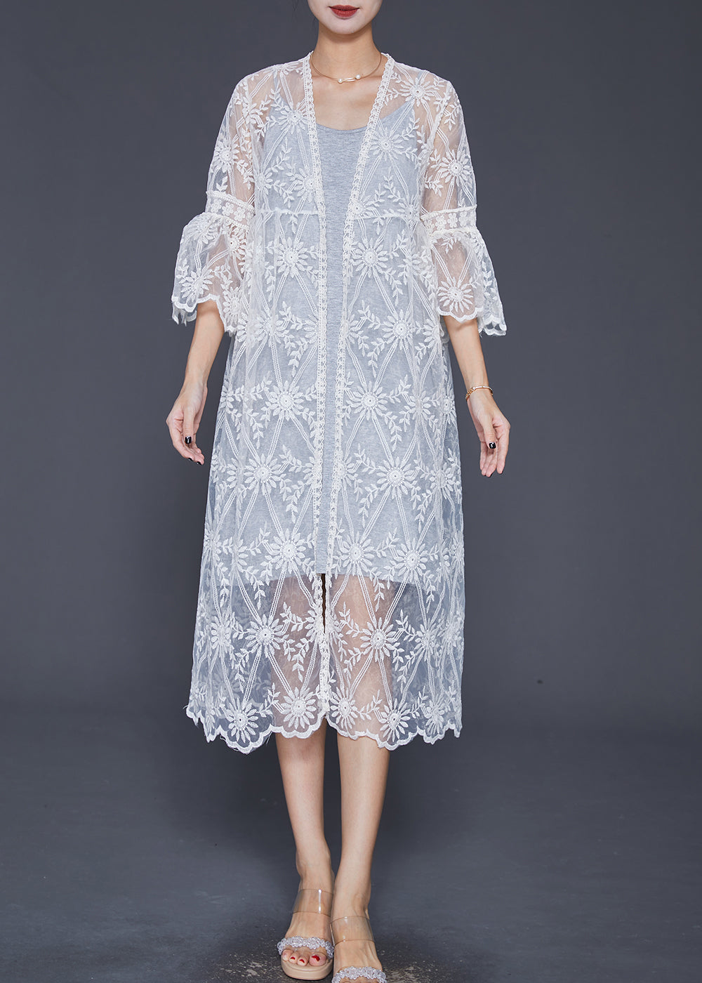 A Vintage Style Cardigan with Delicate Timeless Details