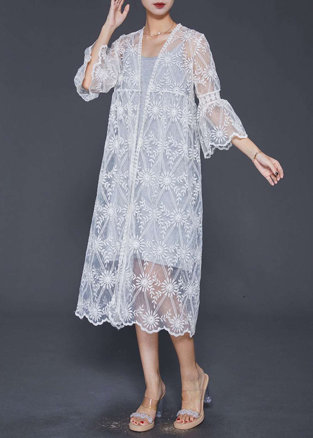 A Vintage Style Cardigan with Delicate Timeless Details