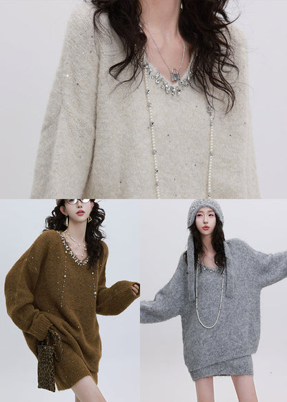A Vintage Style Sweater with Delicate Timeless Details
