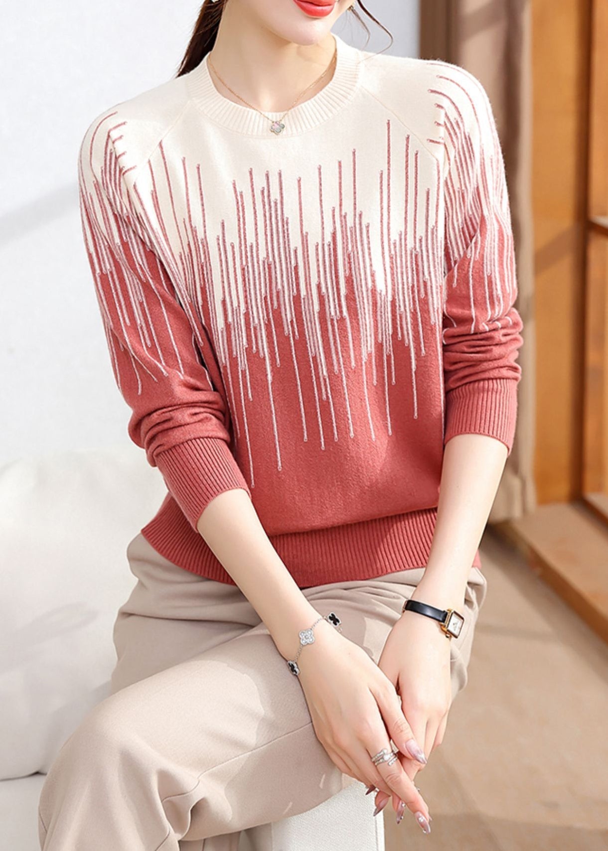 Classic Vintage Sweater with a Flattering Fit