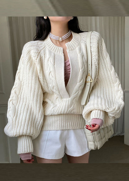 A Vintage Style Sweater with Delicate Timeless Details