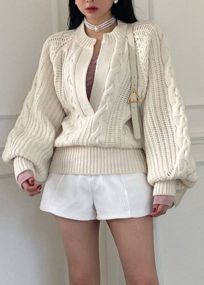 A Vintage Style Sweater with Delicate Timeless Details